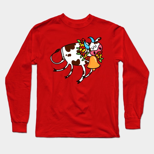 Holy Cow Long Sleeve T-Shirt by WoodleDoodleDesigns